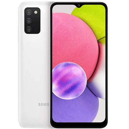 گوشی موبایل سامسونگ مدل Galaxy A03s ظرفیت 32 گیگ، 64 گیگ – رم 2 گیگ، رم 3 گیگ، 4 گیگ - ندونزی- رنگ سفید